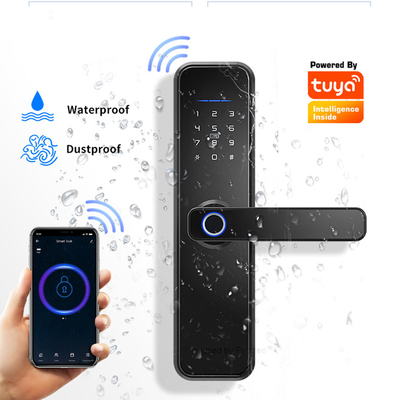 กันน้ำ Smart Tuya APP Security WiFi ลายนิ้วมือ Home Outdoor Gate Card รหัสล็อคประตู