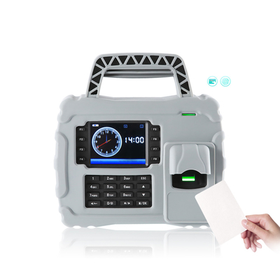 IP65 กันน้ํา พกพา RFID การ์ดอ่าน ระบบบันทึกเวลาและนิ้วมือเวลาเข้าร่วม