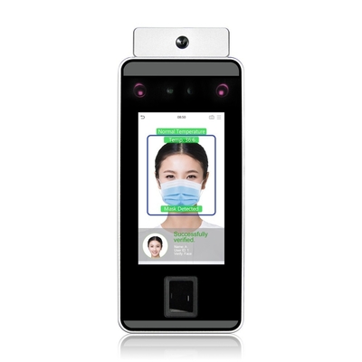 ระบบการเข้าร่วมเวลาและอุณหภูมิของระบบ Biometric Facial Recognition FacePro1-TD