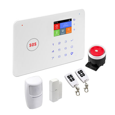 ไร้สาย DIY Home Security Tuya WIFI/GSM/RF433 Alarm System SMS ระบบเตือนภัยอัจฉริยะพร้อมเครื่องตรวจจับ PIR เซ็นเซอร์ประตู Siren